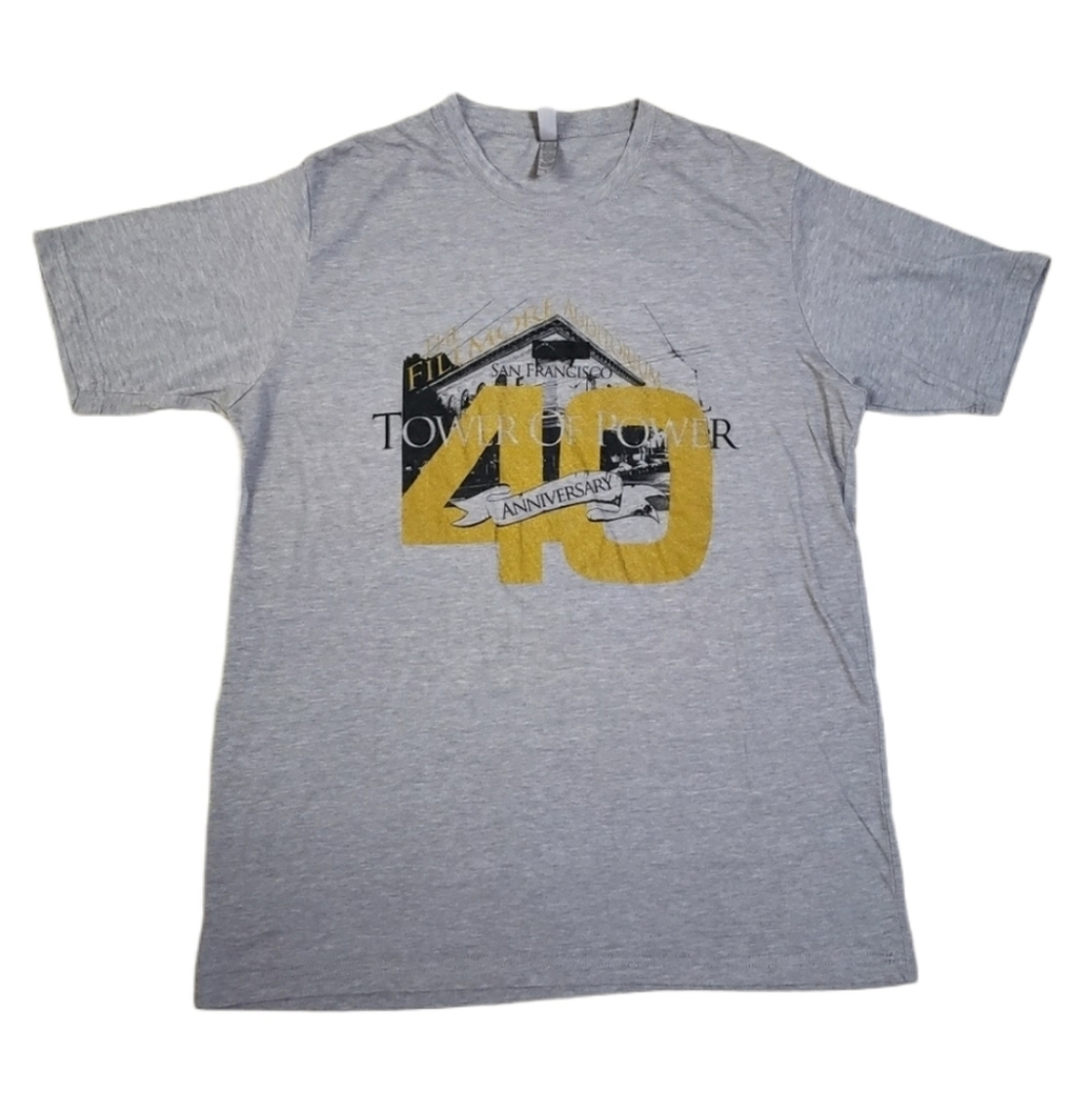 Filmore Auditorium 40th Anniversary Shirt Men's Size Large San Francisco Gray